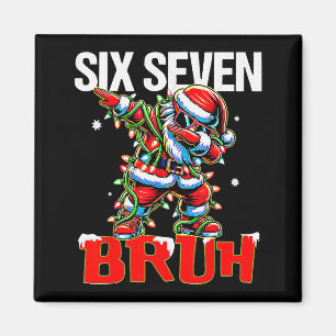 67 Six Seven Burh Santa Christmas 6 7 Meme Men Wom Magnet