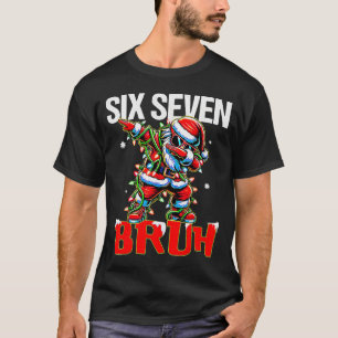 67 Six Seven Burh Santa Christmas 6 7 Meme Men Wom T-Shirt