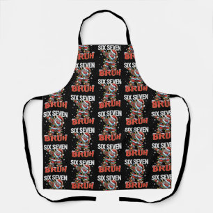 67 Six Seven Burh Santa Dab Christmas 6 7 Meme  Apron