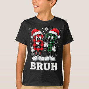 67 Six Seven Christmas Bruh Funny Italian Brainrot T-Shirt