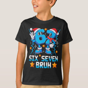 67 Six Seven Christmas Bruh Funny Italian Brainrot T-Shirt
