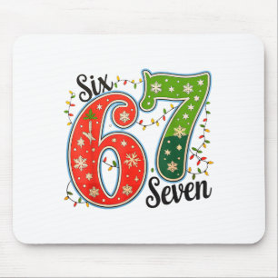 67 Six Seven Christmas Funny Meme 67 Couples Chris Mouse Pad
