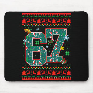 67 Six Seven Christmas Funny Meme Hand 67 Couples  Mouse Pad