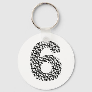 67 Six Seven Cool Matching 6 And 7 Design Funny 6- Key Ring