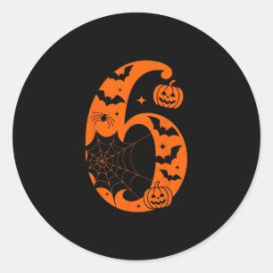 67 Six Seven Couple Halloween  Classic Round Sticker