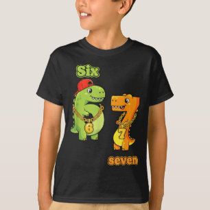 67 Six Seven Dinosaur Birthday Shirt Bday Party
