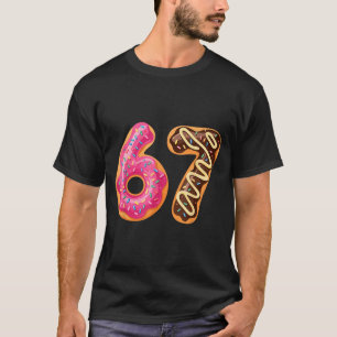 67 Six Seven Donut Meme Funny Sweet Sprinkles  T-Shirt