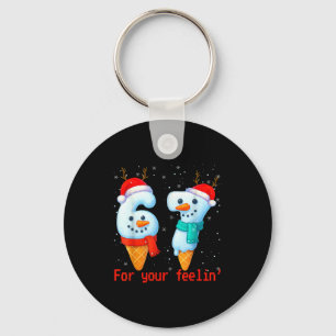 67 Six Seven For Your Feelin' Meme Christmas Kids  Key Ring