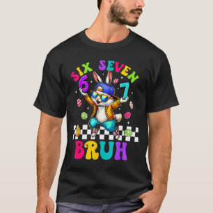 67 six seven funny bunny sunglasses rabbit happy T-Shirt