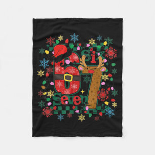 67 Six Seven Funny Christmas 6 7 Meme Humor Men Wo Fleece Blanket