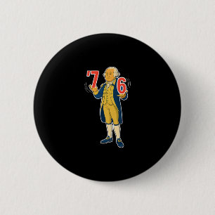 67 Six Seven Funny George Washington Meme  6 Cm Round Badge