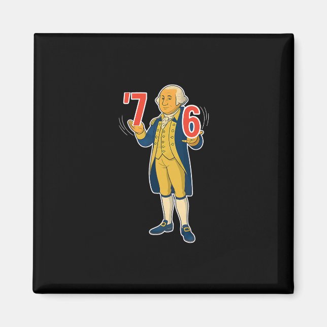 67 Six Seven Funny George Washington Meme  Magnet (Front)