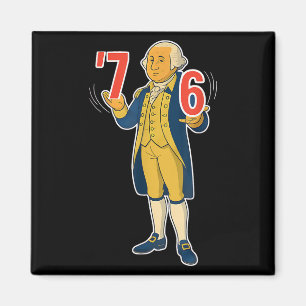 67 Six Seven Funny George Washington Meme Magnet
