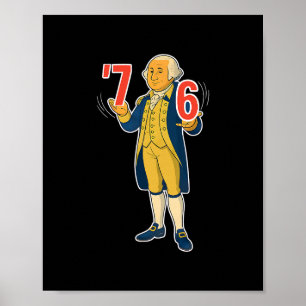 67 Six Seven Funny George Washington Meme  Poster