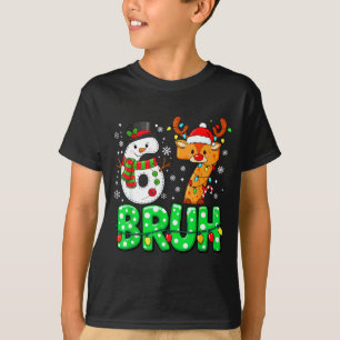 67 Six Seven Funny Snowman Reindeer Bruh 6 7 Meme  T-Shirt