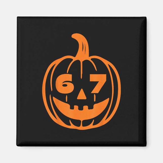 67 Six Seven Halloween Costume For Students Teache Magnet (Front)