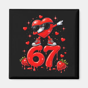 67 Six Seven Ice Cream Meme Funny Valentine Days Magnet