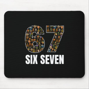 67 Six Seven Italian Brainrot Gen Alpha Slang Meme Mouse Pad