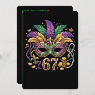 67 Six Seven Mardi-Gras Black History 2026 Holiday Card