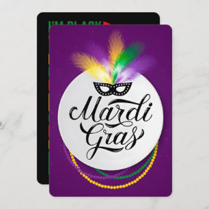 67 Six Seven Mardi-Gras Black History 2026 Holiday Card