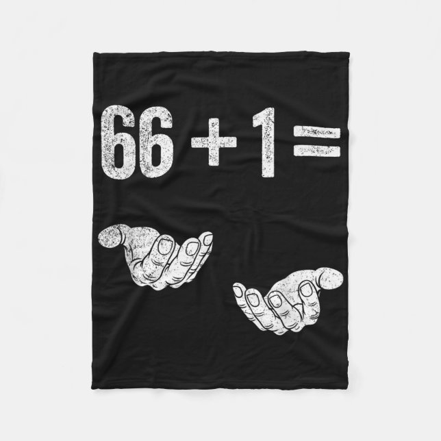 67 Six Seven Math Mathematics Brainrot Equation Bi Fleece Blanket (Front)