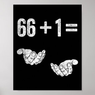 67 Six Seven Math Mathematics Brainrot Equation Bi Poster