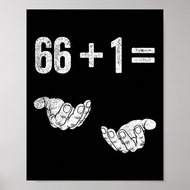 67 Six Seven Math Mathematics Brainrot Equation Bi Poster (Front)