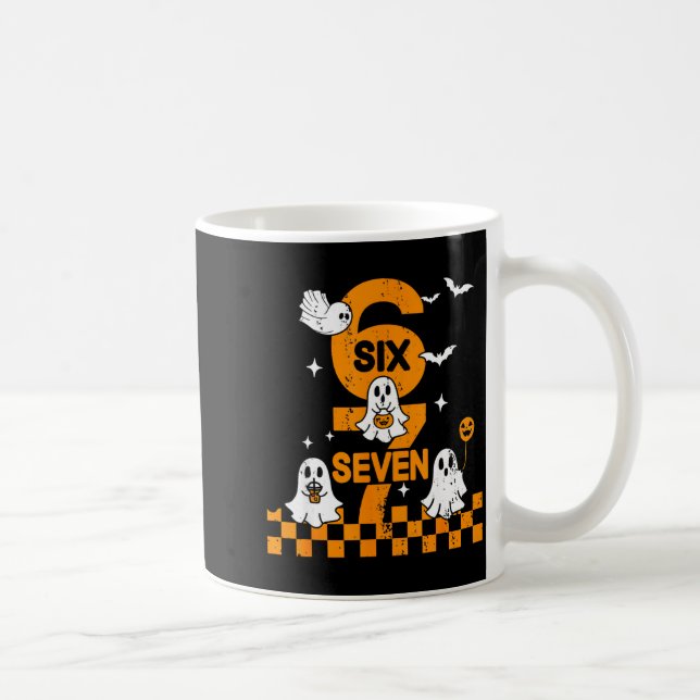 67 Six Seven Meme 6 7 Couple Matching Halloween Co Coffee Mug (Right)