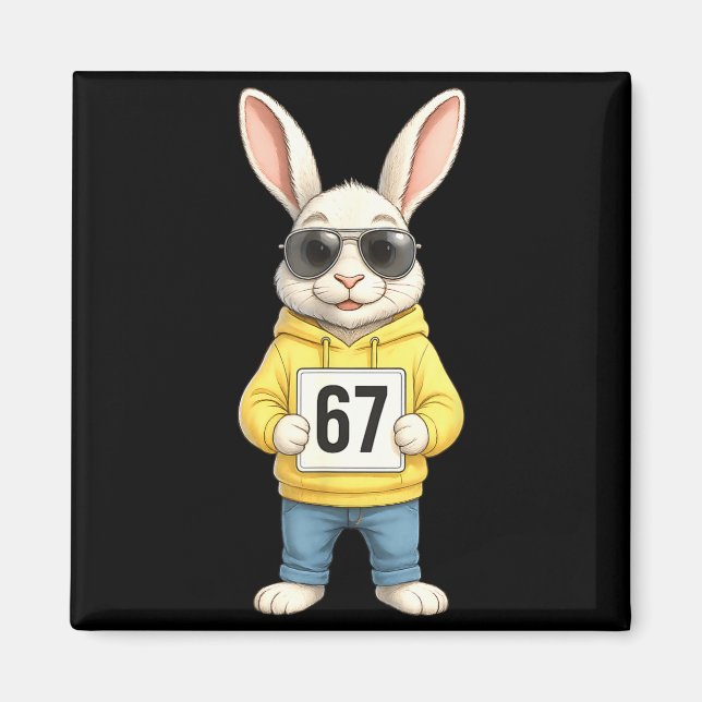 67 Six Seven Meme 6 7 Funny Easter Day For Boys Me Magnet (Front)