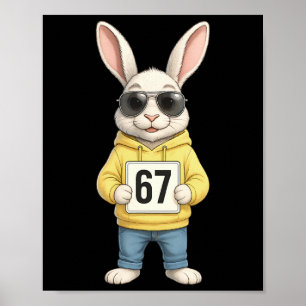 67 Six Seven Meme 6 7 Funny Easter Day For Boys Me Poster