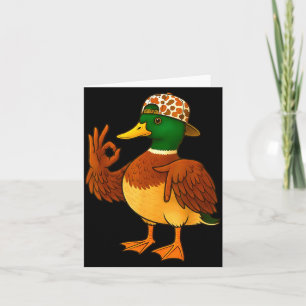 67 Six Seven Meme Camo Mallard Duck Hunting Boys M Card