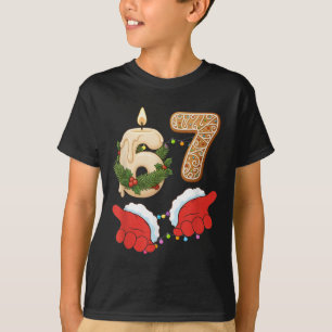 67 Six Seven Meme Christmas Candle Gingerbread Gen T-Shirt