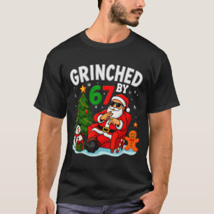 67 Six Seven Meme Christmas Grinched By 6-7 Gen Al T-Shirt