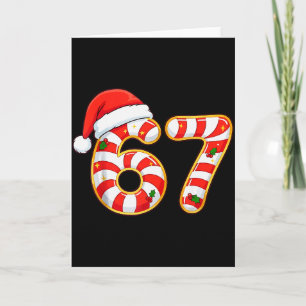 67 Six Seven Meme Gen Alpha Slang Funny Christmas  Card