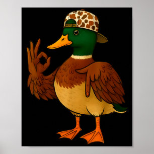 67 Six Seven Meme Mallard Duck Hunting Season Boy  Poster