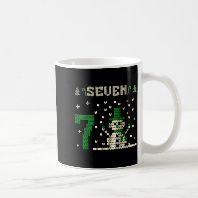 67 Six Seven Meme Snowman Christmas Couple Matchin Coffee Mug (Right)