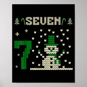 67 Six Seven Meme Snowman Christmas Couple Matchin Poster