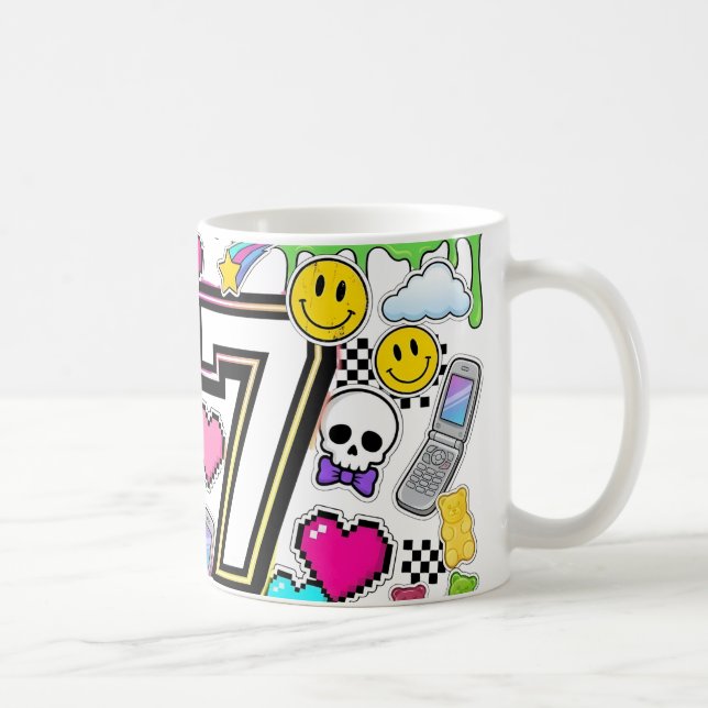 67 Six Seven Retro Y2K Aesthetic mug  (Right)
