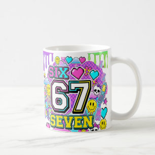 67 Six Seven Retro Y2K Aesthetic mug