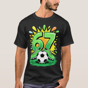 67 Six Seven Soccer Football Funny Meme Boys Men W T-Shirt