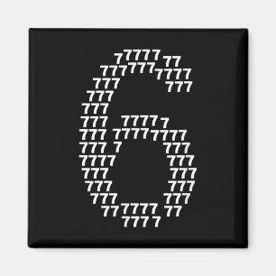 67 Sixty Seven Funny 6 7 Meme Halloween Costume Hu Magnet