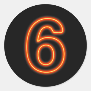 67 Sixty Seven Halloween Costume Colorful Funny 6  Classic Round Sticker