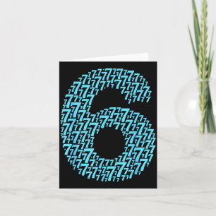 67 Sixty Seven Halloween Costume Design Funny 6 7 Card