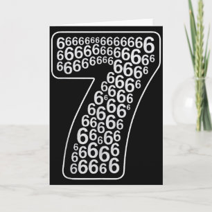 67 Sixty Seven Halloween Costume Design Funny 6 7  Card