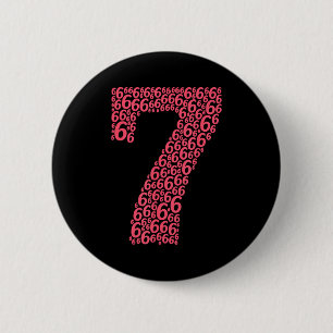 67 Sixty Seven Halloween Costume Design Funny 6 7  Cm Round Badge