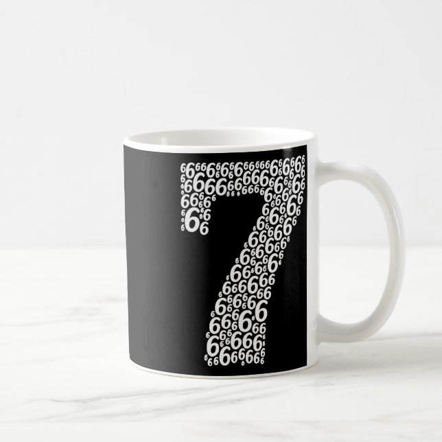 67 Sixty Seven Halloween Costume Design Funny 6 7  Coffee Mug (Right)