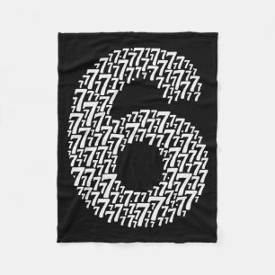 67 Sixty Seven Halloween Costume Design Funny 6 7  Fleece Blanket