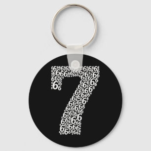 67 Sixty Seven Halloween Costume Design Funny 6 7 Key Ring