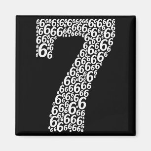 67 Sixty Seven Halloween Costume Design Funny 6 7 Magnet