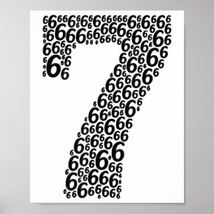 67 Sixty Seven Halloween Costume Design Funny 6 7 Poster